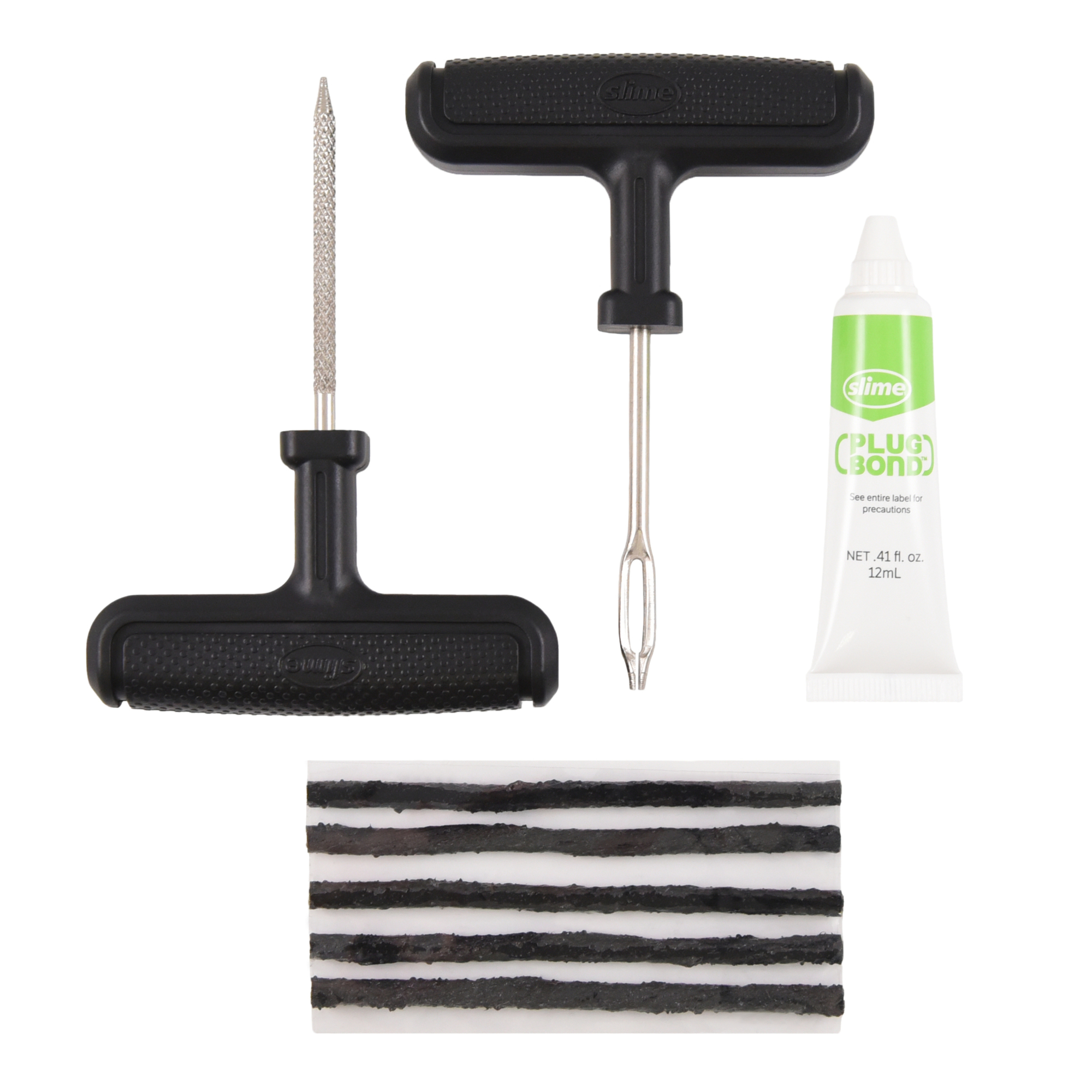 Slime 8 piece Tire Plug Kit for tubeless tires, Model 1034-A